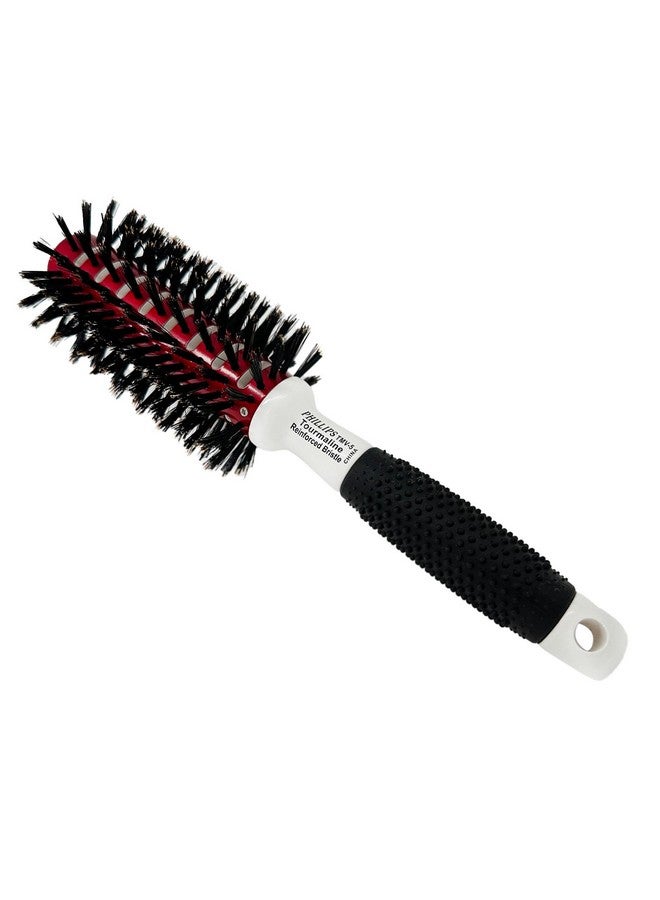 Phillips Brush Tourmaline Monster Vent 5 Professional Hair Brush (2.5” Diameter Barrel) - Vented Hairbrush With Nylon Reinforced Boar Hair Bristles, Beech Wood Handle With Rubber Grip - Image 3