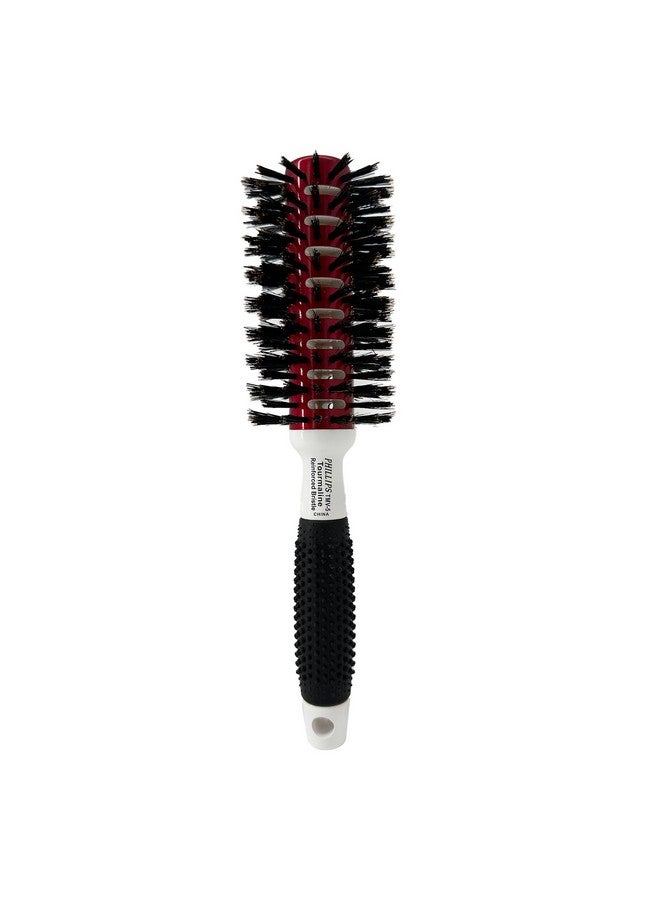 Phillips Brush Tourmaline Monster Vent 5 Professional Hair Brush (2.5” Diameter Barrel) - Vented Hairbrush With Nylon Reinforced Boar Hair Bristles, Beech Wood Handle With Rubber Grip - Image 1