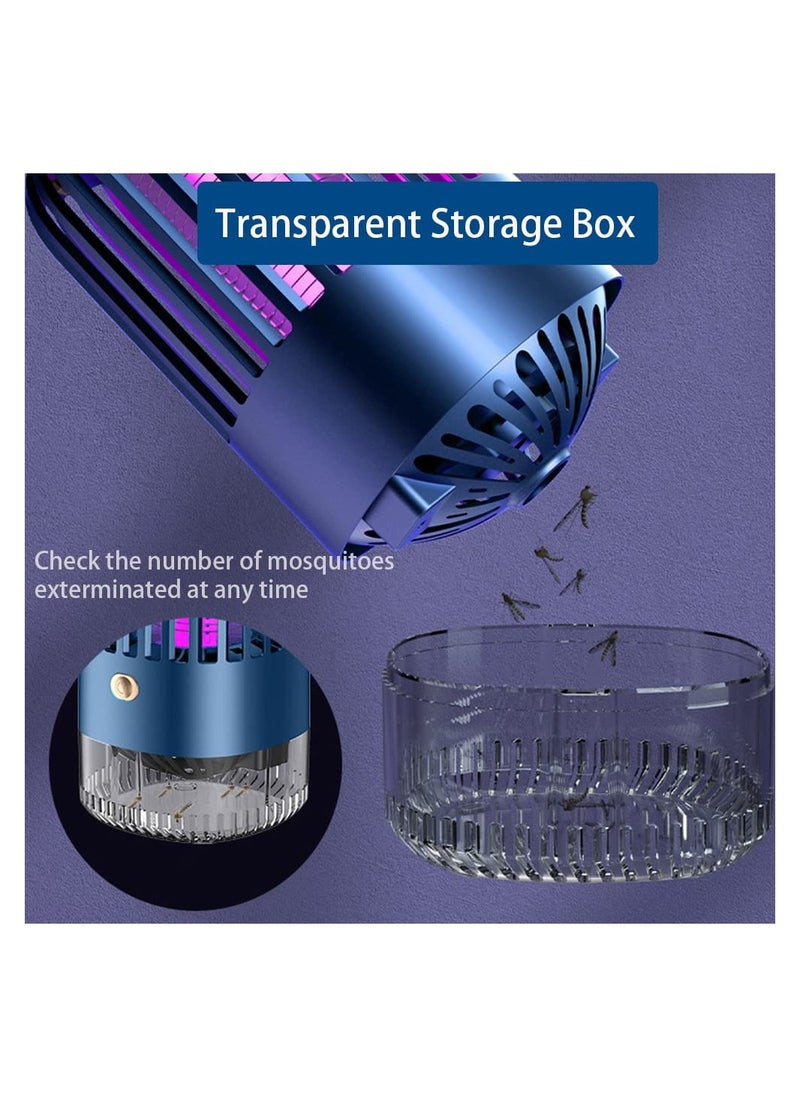 Excefore - Mosquito Killer Lamp, Bug Zapper Mozzie Zapper, Electric Insect Mosquito Killer Light, USB Rechargeable with Double Mode LED/UV, Fly Insect Traps for Indoor and Outdoor Pest Control - Image 1
