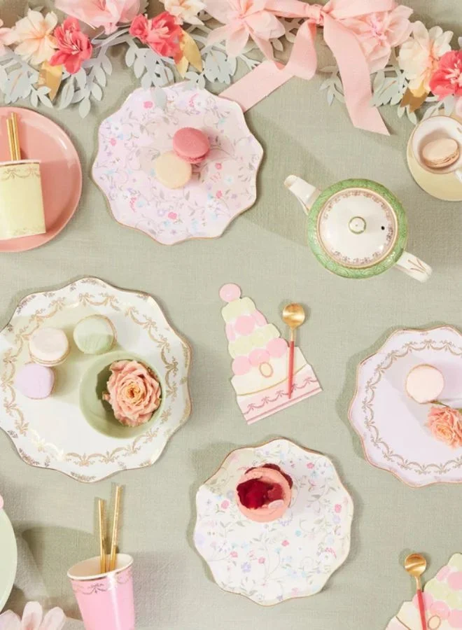 Meri Meri Laduree Paris Floral Side Plates