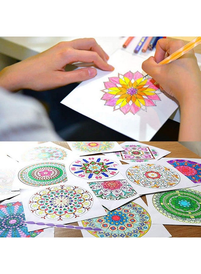 أويترا مجموعة أدوات تنقيط ماندالا والأكريليك مكونة من 13 قطعة قلم نقش للفخار والسيراميك وطين البوليمر (متعدد الألوان) - Image 3