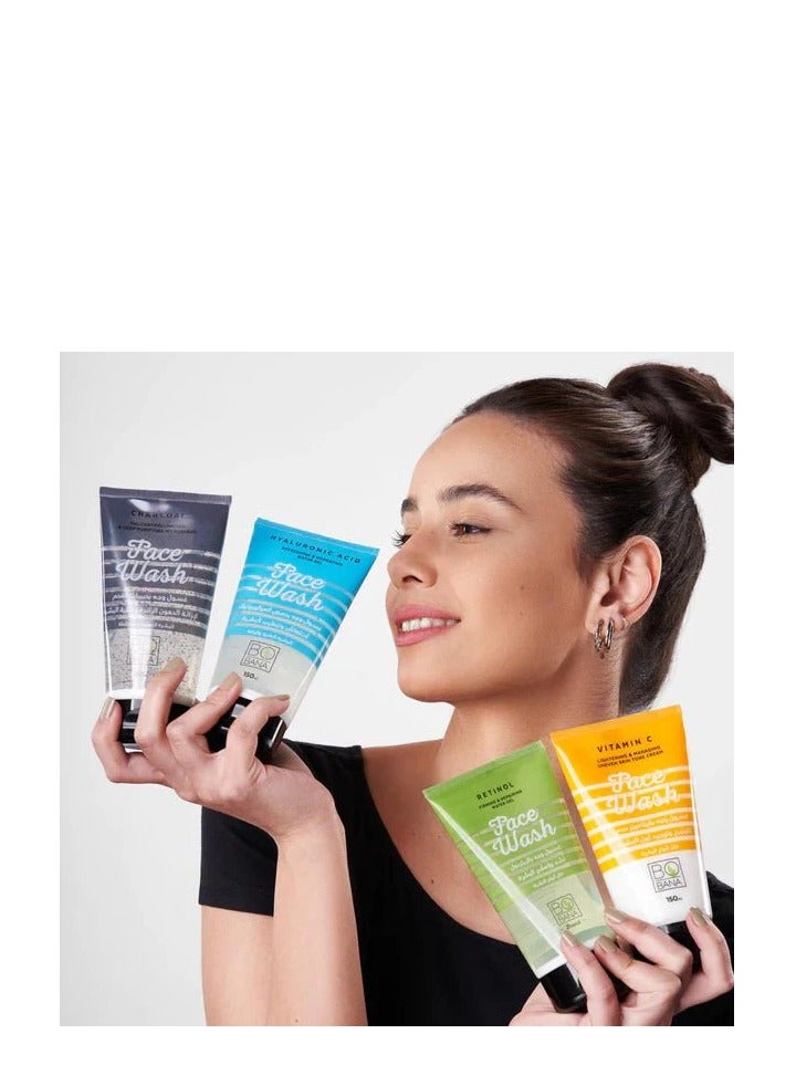 بوبانا غسول الوجه بحمض الهيالورينك لانعاش وترطيب البشرة للبشرة العادية والجافه 150مل - Image 3