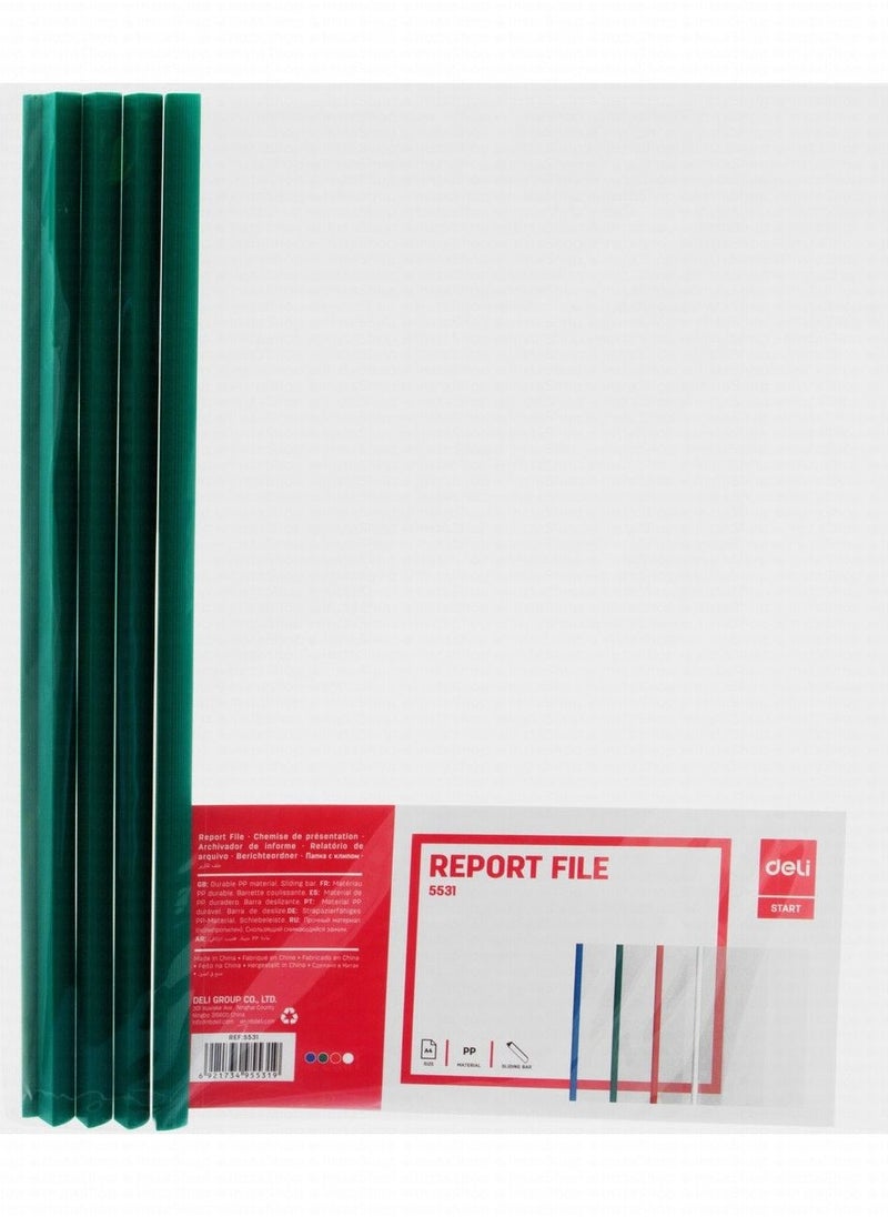 5-Piece Sliding Bar Clear Report File With Green Spine - pzsku/ZCB1A6726395BD9C04125Z/45/_/1718865609/6d9e92e1-63ae-4583-b8d3-32efdf7b1c33