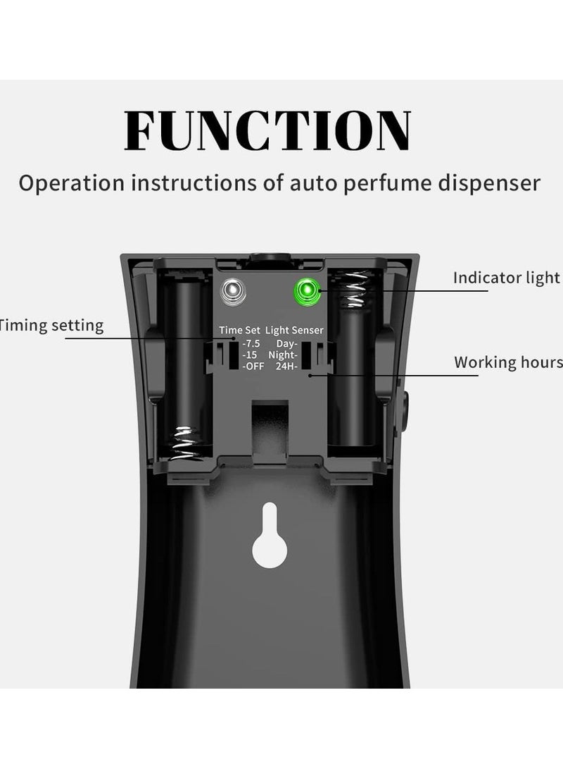 موزع معطر جو أوتوماتيكي من SYOSI، موزع رذاذ رذاذ آلي مثبت على الحائط، موزع عطر قابل للبرمجة للمطارات وغرف النوم والفنادق والمكاتب والأماكن التجارية