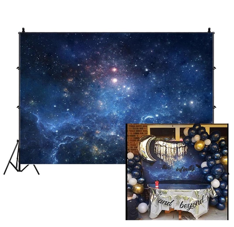 AOFOTO 7x5ft Fantastic Nebula Backdrop Aerospace Starry Sky Photography Background Universe Galaxy Cosmos Outer Space Milky Way Science Fiction Child Adult Portrait Photo Studio Props Vinyl