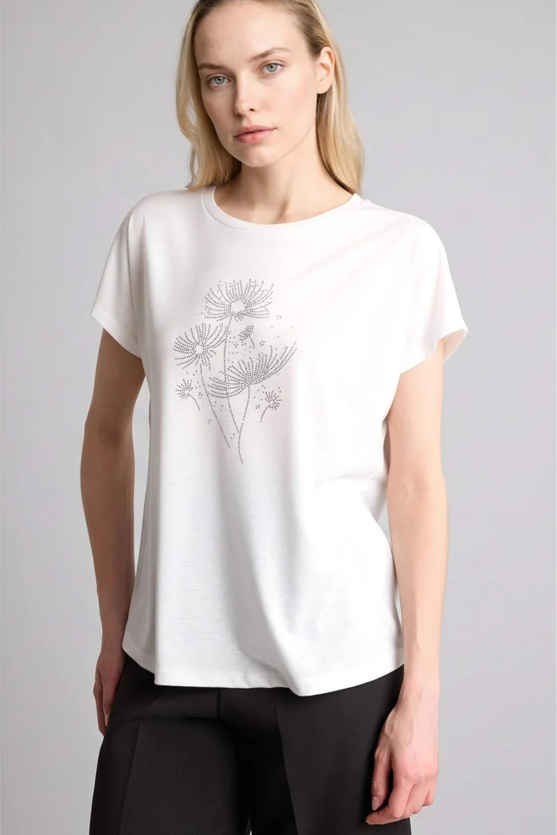 ديفاكتو Crew Neck Short Sleeve T-Shirt