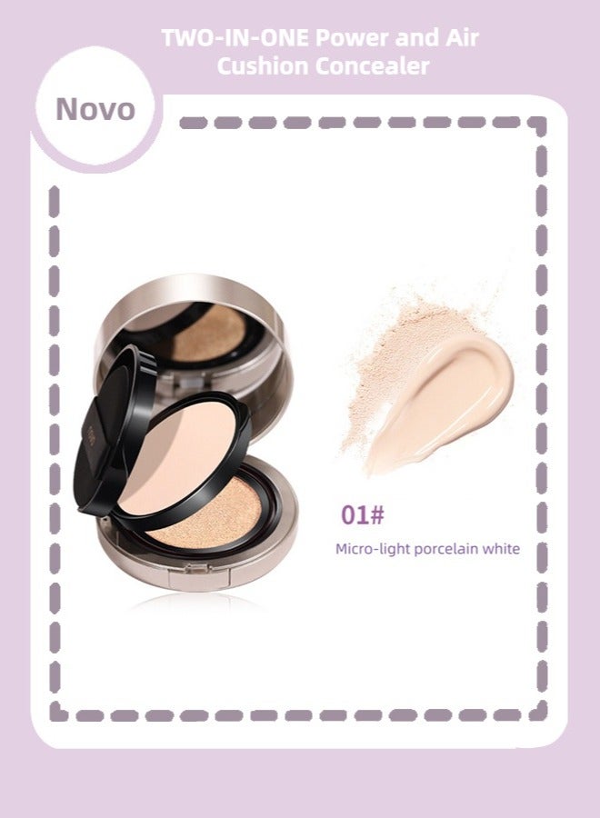 نوفو TWO-IN-ONE الطاقة والوسادة الهوائية المغطية ترطيب الماء 01 الخزف الأبيض - Image 1