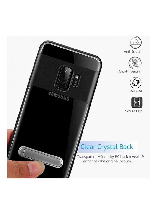vesus TPU Hybrid Back Case Cover For Samsung S9 Clear/Black