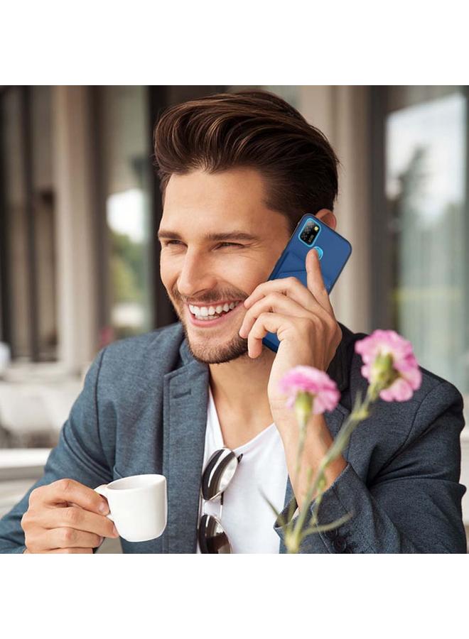 اس-توب جراب لهاتف Infinix Smart 5 / Hot 10 Lite مصنوع من جلد البولي يوريثان + TPU + PC - Image 5