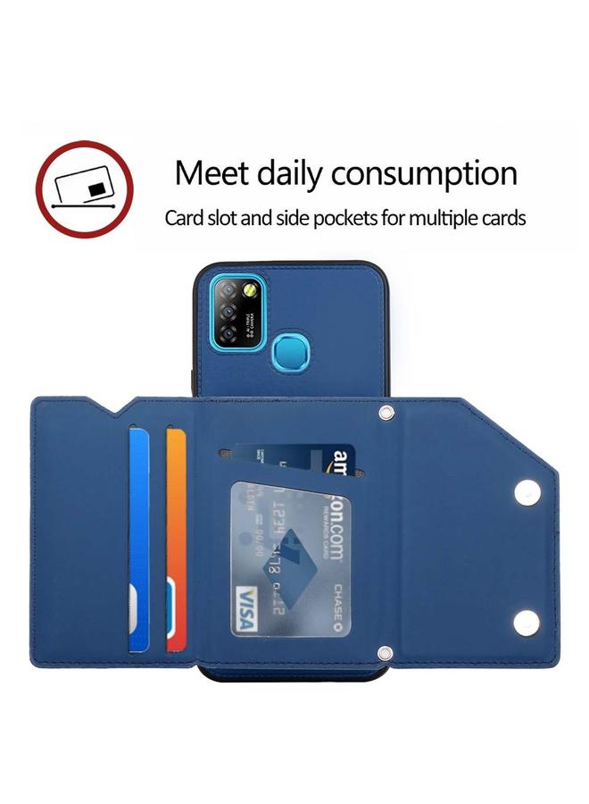 اس-توب جراب لهاتف Infinix Smart 5 / Hot 10 Lite مصنوع من جلد البولي يوريثان + TPU + PC - Image 4