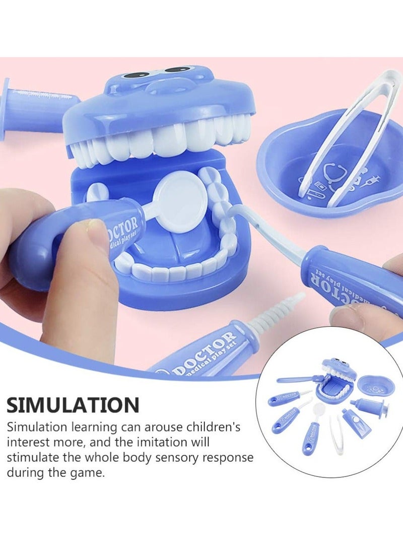 Kids Pretend Play Doctor Set Dentist Medical Kits Toddler Doctor Role Play Educational Toys Pretend Play Dentist Tools Doctor Playset Random Color - Image 4