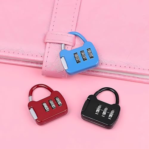 Seven Moon Numeric Combination Security Padlock for Luggage, Backpacks, Suitcases, Briefcases, and Travel Accessories – Durable, Secure, and Convenient – Pack of 2 (Blue) - Image 4