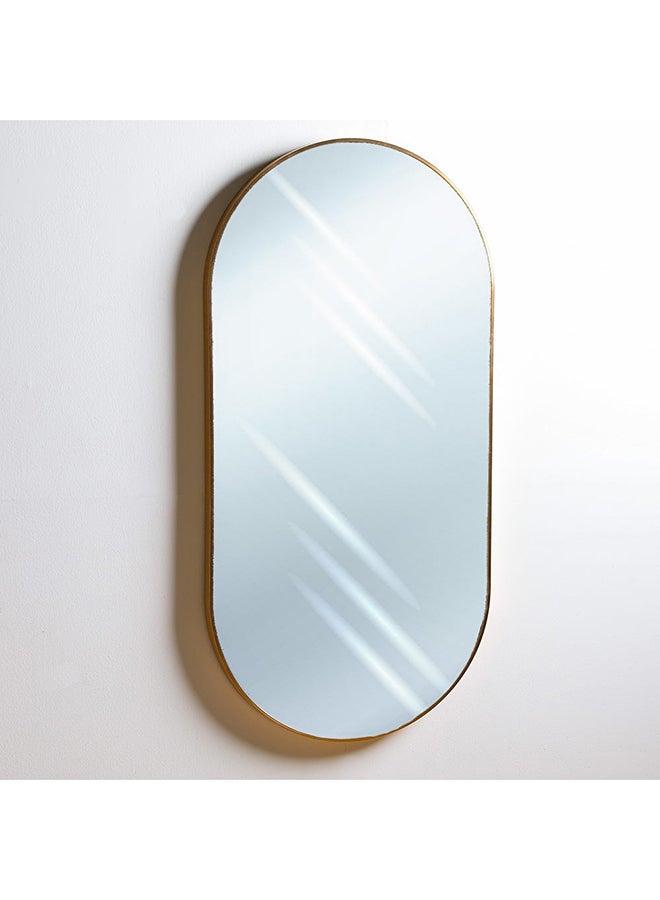 DANUBE HOME Petite Runway Frame Mirror | Modern Wall Mounted Mirror Decorations For Vanity Living Room Bedroom And Bathroom 60X120X3 CM  Brushed Gold - Image 2