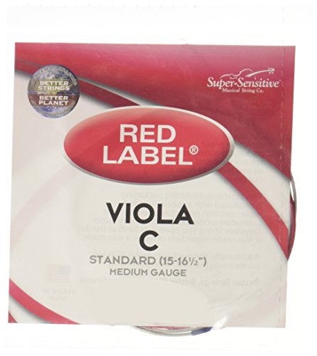 Super Sensitive Red Label 4147 Viola C String, Standard - Image 5