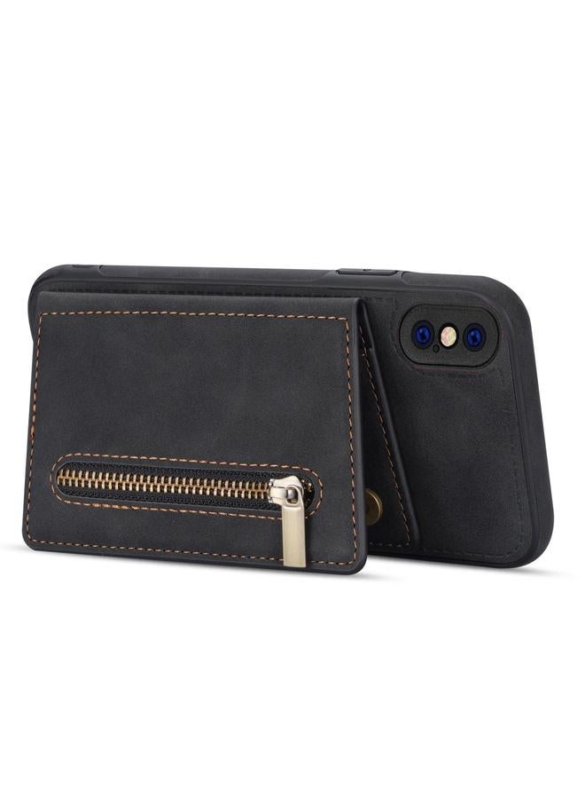 اس-توب جراب هاتف بسحاب وحامل بطاقات لهاتف iPhone X / XS - Image 5