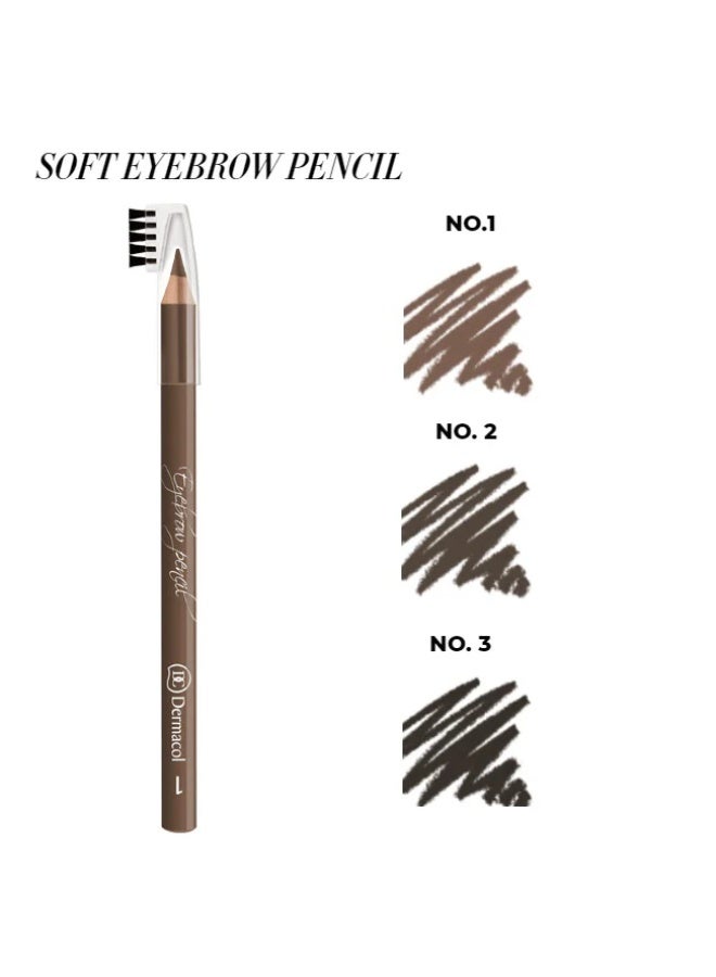 Dermacol Soft Eyebrow Pencil 1 1.6g - Image 2