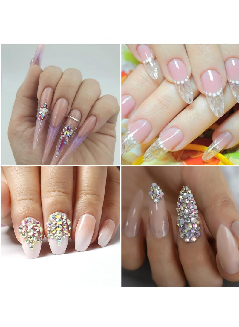 4 Sheets Rhinestone Stickers, Face Gems Stickers, Crystal Diamond Face Stickers, Colorful Face Gems, Suitable for Women Nail Craft DIY Decoration - Image 4