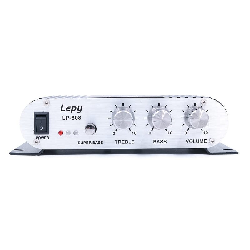 دولا تيك LP-808 مضخم صوت صغير محمول سلكي عالي الدقة بجهد 12 فولت مع مزود طاقة 3 أمبير للهاتف المنزلي والسيارة - أسود - Image 3