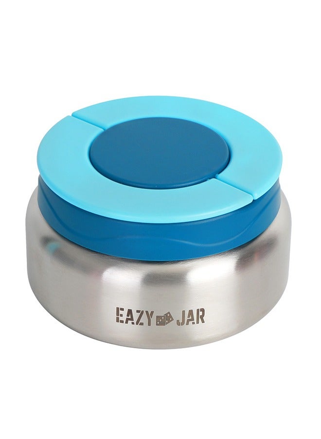 Eazy Kids صندوق غداء جامبو بينتو مع حقيبة غداء زرقاء ووعاء طعام وأدوات مائدة - Image 5