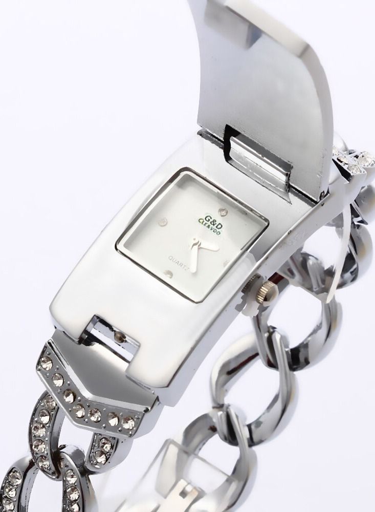 Wrist watch with Bracelet Design, Silver Color  - Image 2
