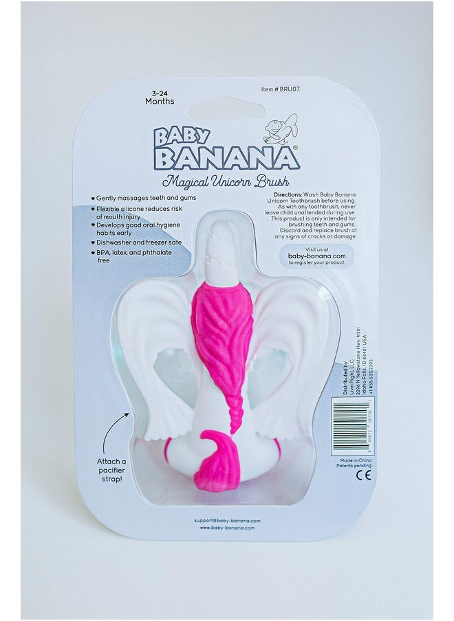 Baby Banana Magical Unicorn Toothbrush Training Teether Tooth Brush For Infant Baby And Toddler  - Image 4