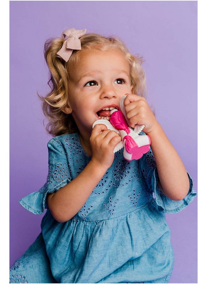 Baby Banana - Magical Unicorn Toothbrush Training Teether Tooth Brush For Infant Baby And Toddler - Image 1