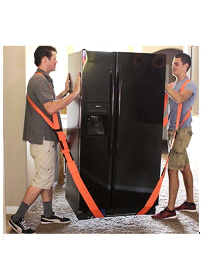 NAMSON Moving Belt For Moving Heavy Items Adjustable Lift Heavy Objects Up To 800 Lbs Orange Cargo Belt - Image 3