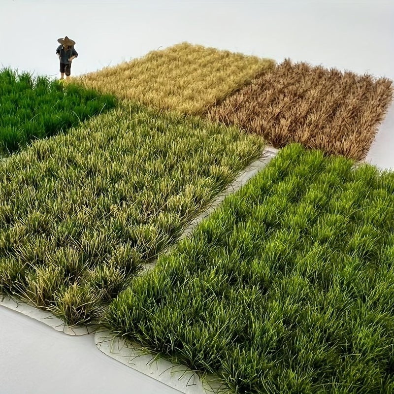 91 Small Grasses Autumn Green Plastic Plant Model Material Micro Landscape Component Architectural Model Ornament Train Sand Table Scene Model About 0.31 Inches Thick Perfect For Holiday Decorations - Image 5