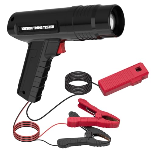 KAISAL Timing Light 12V Ignition Timing Light Automotive Strong Flash Timing Lights with Sliding Sensor Clip,Long Test Lead, Reverse Polarity Protection, Overload Protection for Car, Motorcycle Petrol Engine - Image 1