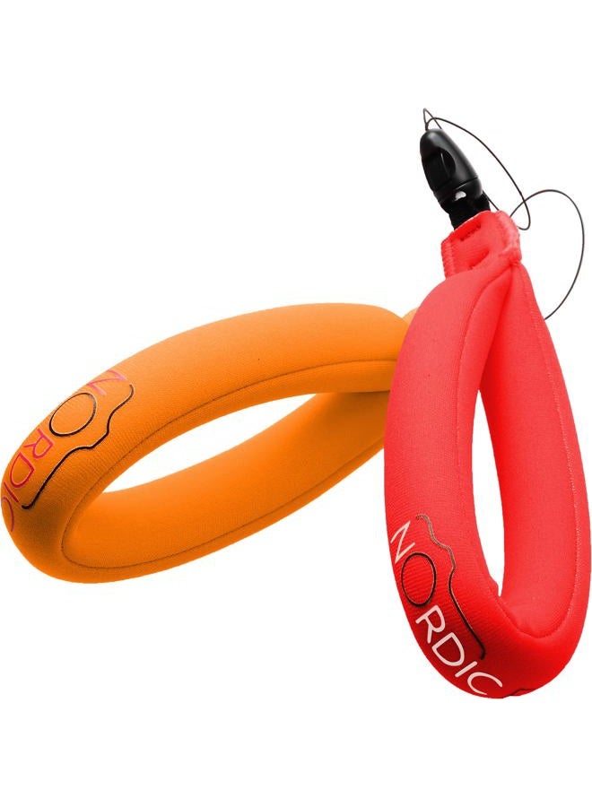 Nordic Flash Waterproof Camera Float (2-pack) Floating Strap for GoPro Hero12, DJI Action 4, Insta360 Ace Pro, Olympus Tough TG-6, & Many More Action Cameras and Phones - Image 1