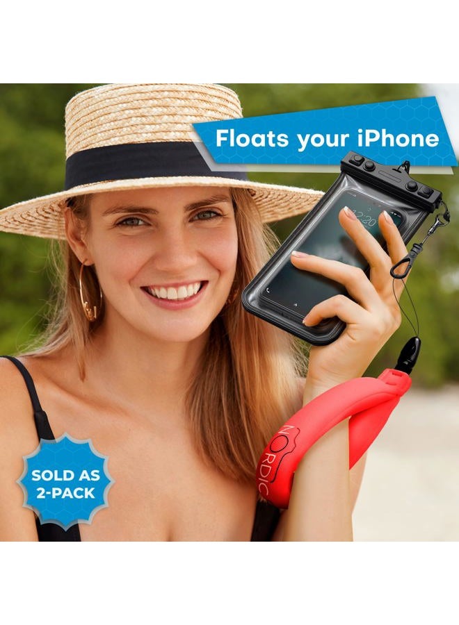 Nordic Flash Waterproof Camera Float (2-pack) Floating Strap for GoPro Hero12, DJI Action 4, Insta360 Ace Pro, Olympus Tough TG-6, & Many More Action Cameras and Phones - Image 2