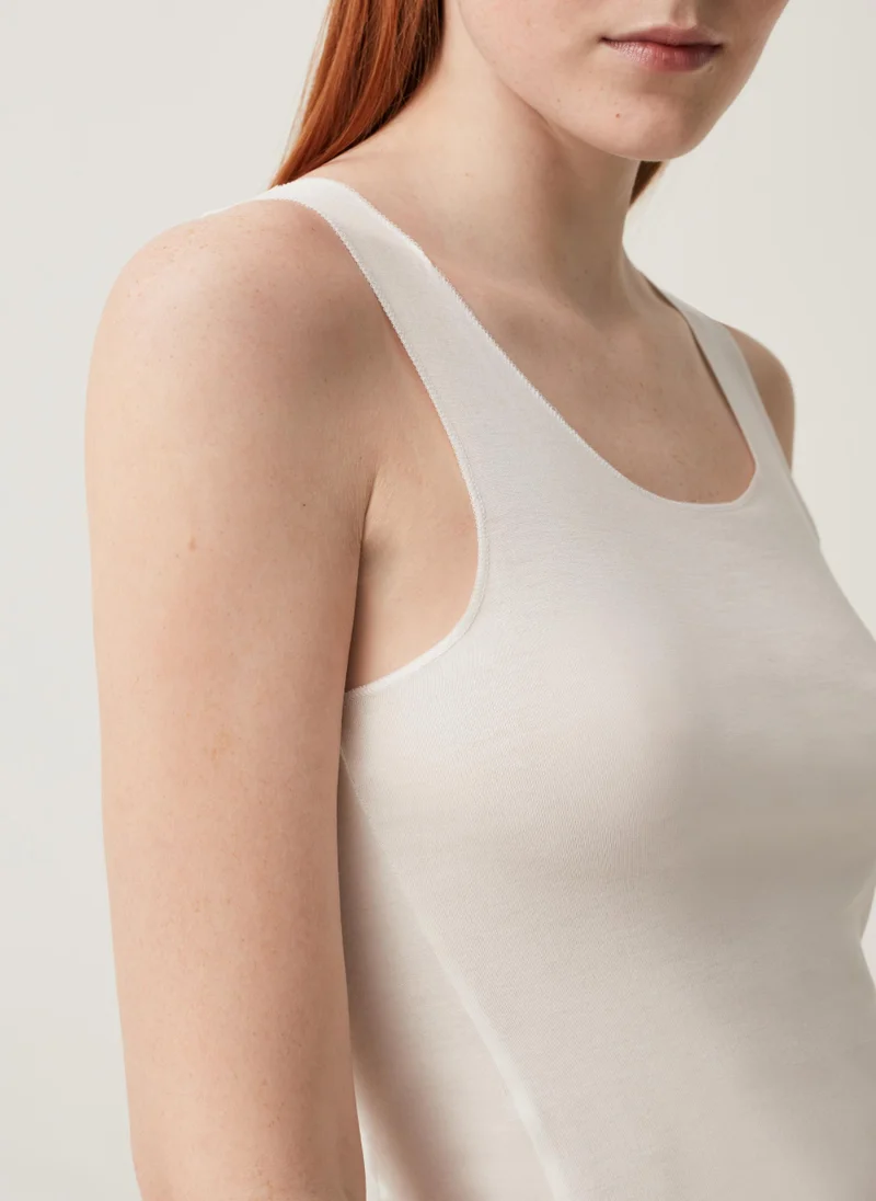 Ovs Round-neck vest in sustainable viscose