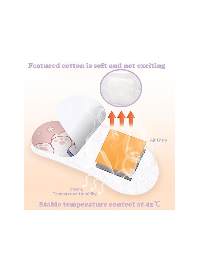10 Pack Steam Eye Masks Self Heated Eye Mask for Dry Eyes, Hot Sleep Eye Masks Warm Eye Mask for Relief Dark Circles and Puffiness,Disposable Warming Eye Masks, Blue - Image 3
