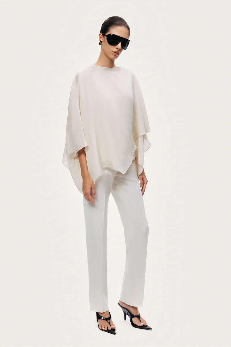 Nocturne Fluid Cape Blouse