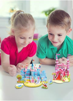 GROIC 3 Pieces 3D Puzzle Paper Toys Building Puzzle Jigsaw Puzzle Paper Model Kit Puzzle DIY Arts Puzzle Creative DIY Gift for Kids, Educational Toys  - Image 5