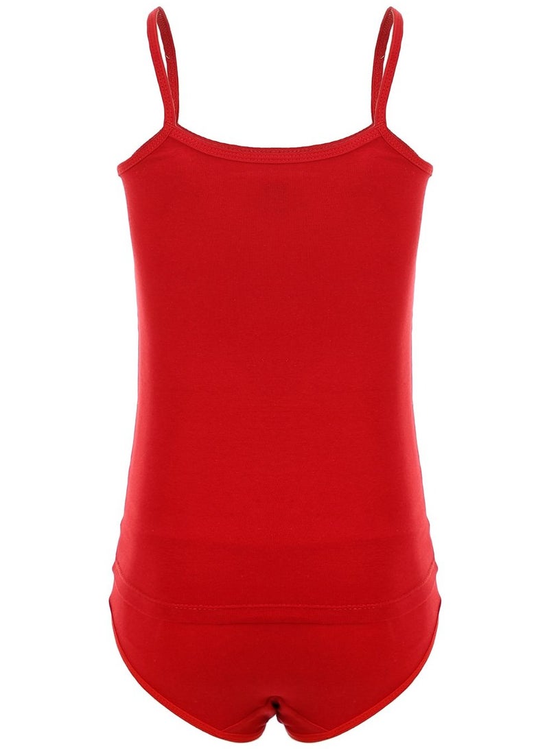Mesery Mesery Girls Set Of Top & Pantie-RED  - Image 2