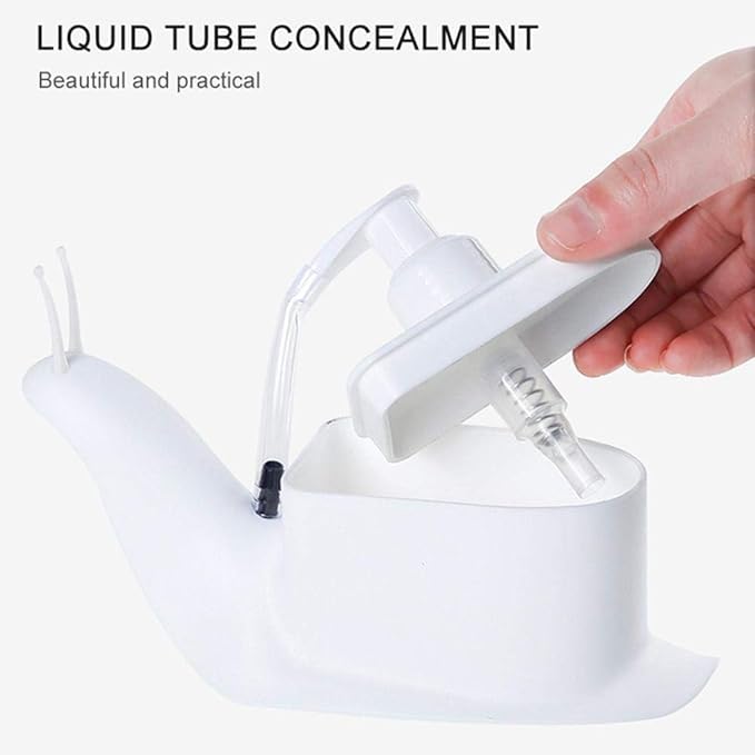 SHOPOLIFE Handwash Shampoo Dispenser Snail Shape Liquid Lotion Shampoo Pump Push Type Container, Soap for Home, Bathroom, Hotel (Multicolor - 1 Piece) - Image 5