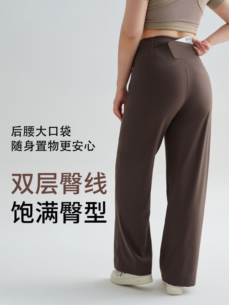 Plus Size Yoga Pants High Waist Sports Leggings Women Loose Wide Leg Running Yoga Wear Slimming Fitness Pants - Image 4