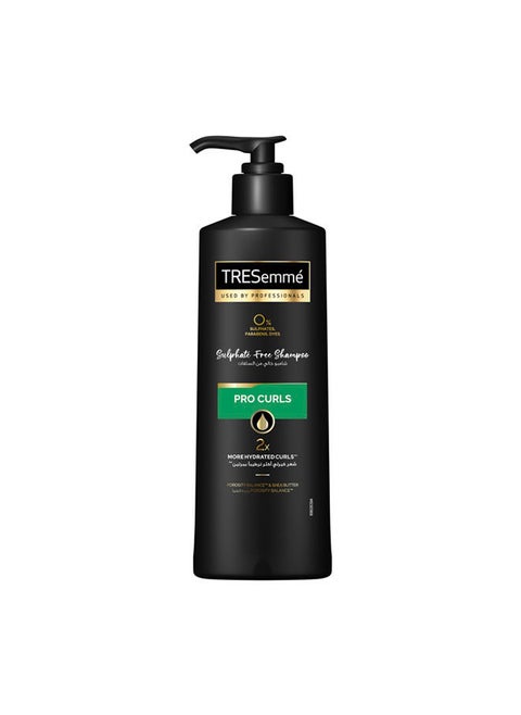 Pro Curls Shampoo with Porosity Balance™ & Shea Butter for 2x More Hydrated Curls, Free from Sulphates, Parabens & Dyes
