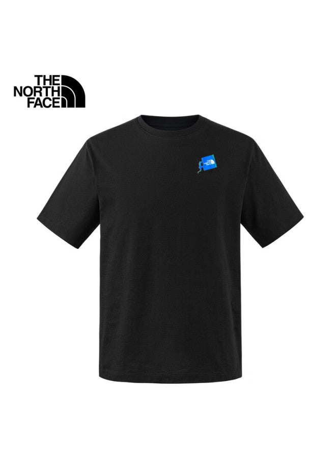 The North Face Men'S Short Sleeve T-Shirt Outdoor Comfortable Breathable 8D7C Black/Jk3 Xxl - Image 5