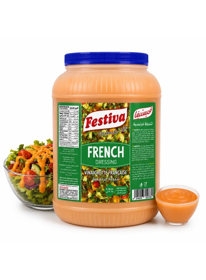 Festiva French Dressing 3.78L - Tangy Salad Dressing and Sandwich Spread for Burgers, Wraps and Snacks - Dip and Dressing Sauce - Image 1