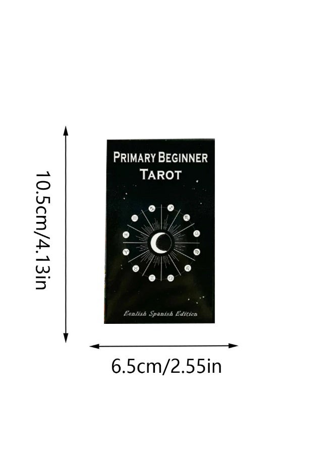 NIBEMINENT 10.3 * 6 cm  Beginner-friendly Tarot deck (English version/Spanish version) - 78-card set with booklet - Image 2