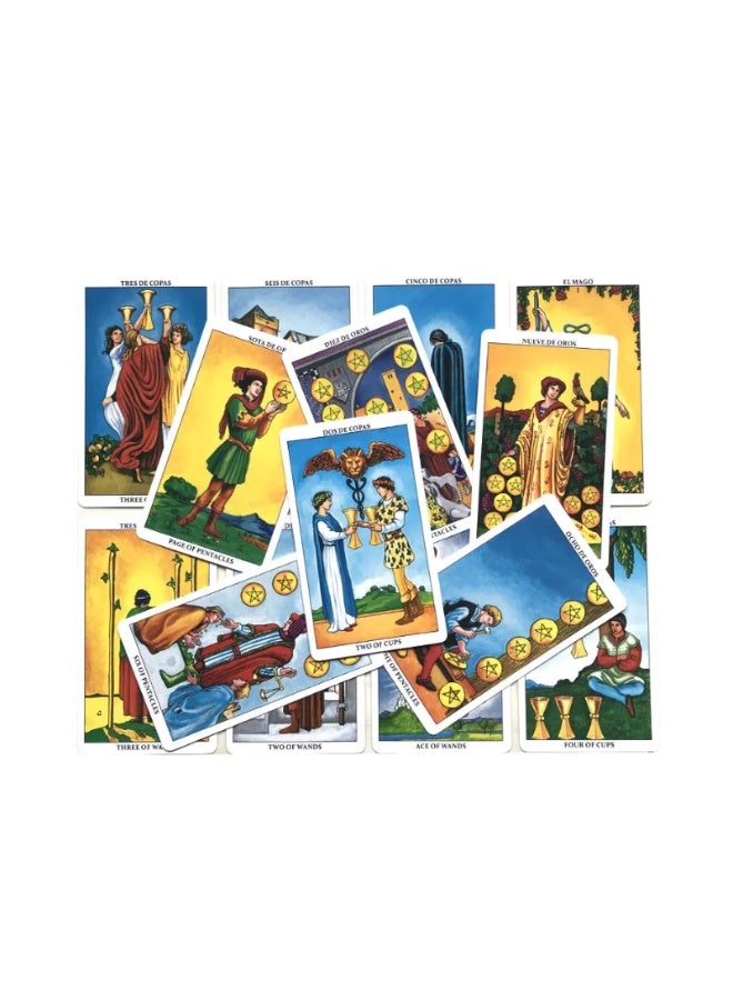 NIBEMINENT 10.3 * 6 cm  Beginner-friendly Tarot deck (English version/Spanish version) - 78-card set with booklet - Image 4
