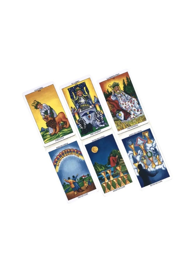 NIBEMINENT 10.3 * 6 cm  Beginner-friendly Tarot deck (English version/Spanish version) - 78-card set with booklet - Image 5