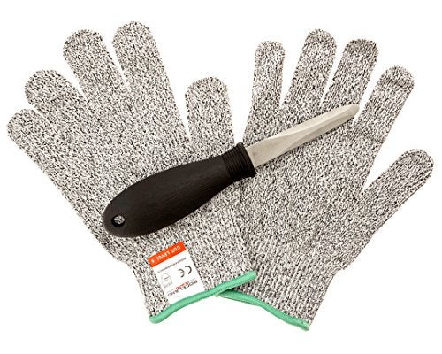 Rockland Guard Rockland Guard Oyster Shucking Set- High Performance Level 5 Protection Food Grade Cut Resistant Gloves with - Image 1