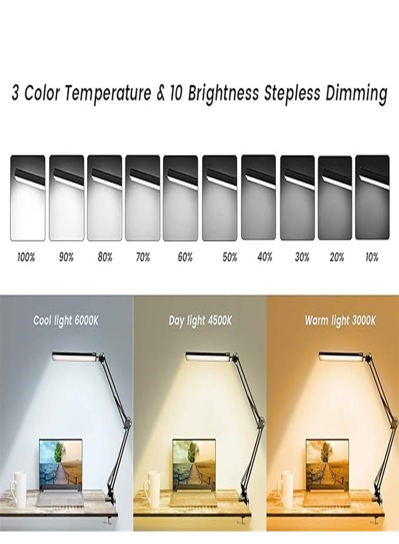 مصباح مانيكير للطاولة، مصباح أظافر للمكتب، مصباح طاولة أظافر احترافي، ذراع متأرجح، شريط LED مزود بأضواء USB - Image 2