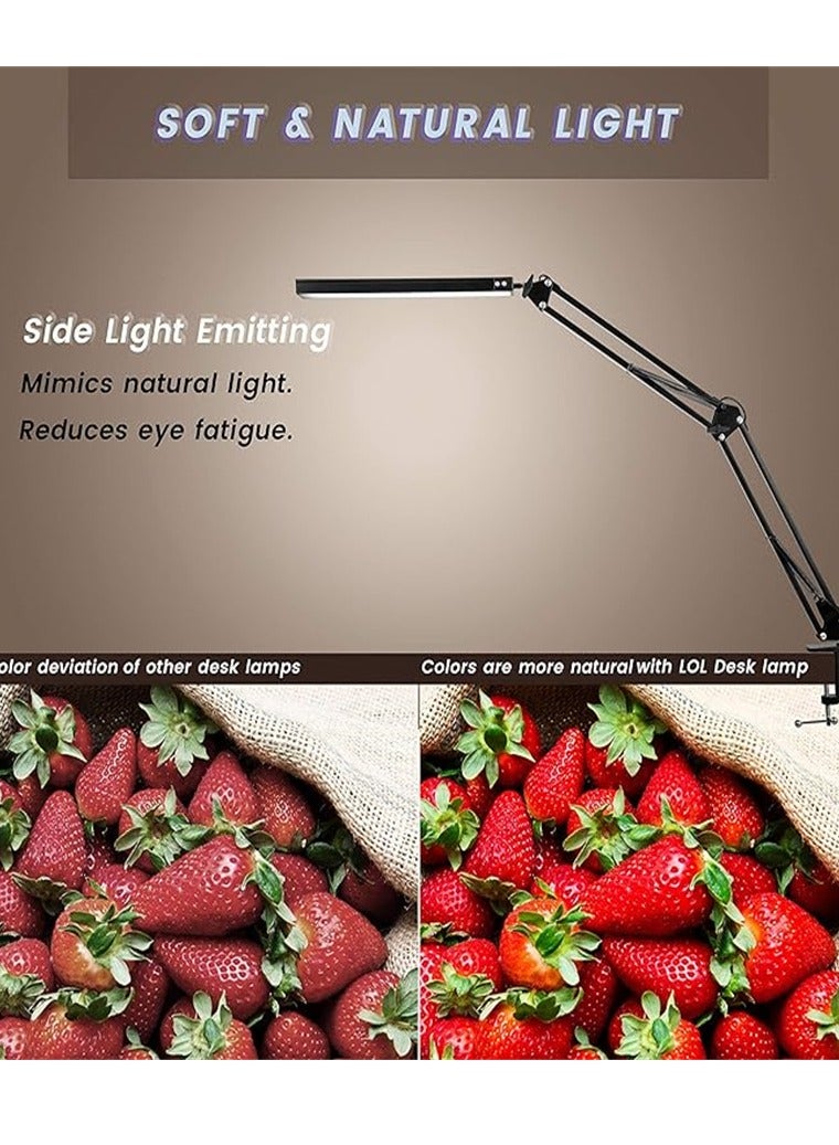 مصباح مانيكير للطاولة، مصباح أظافر للمكتب، مصباح طاولة أظافر احترافي، ذراع متأرجح، شريط LED مزود بأضواء USB - Image 3
