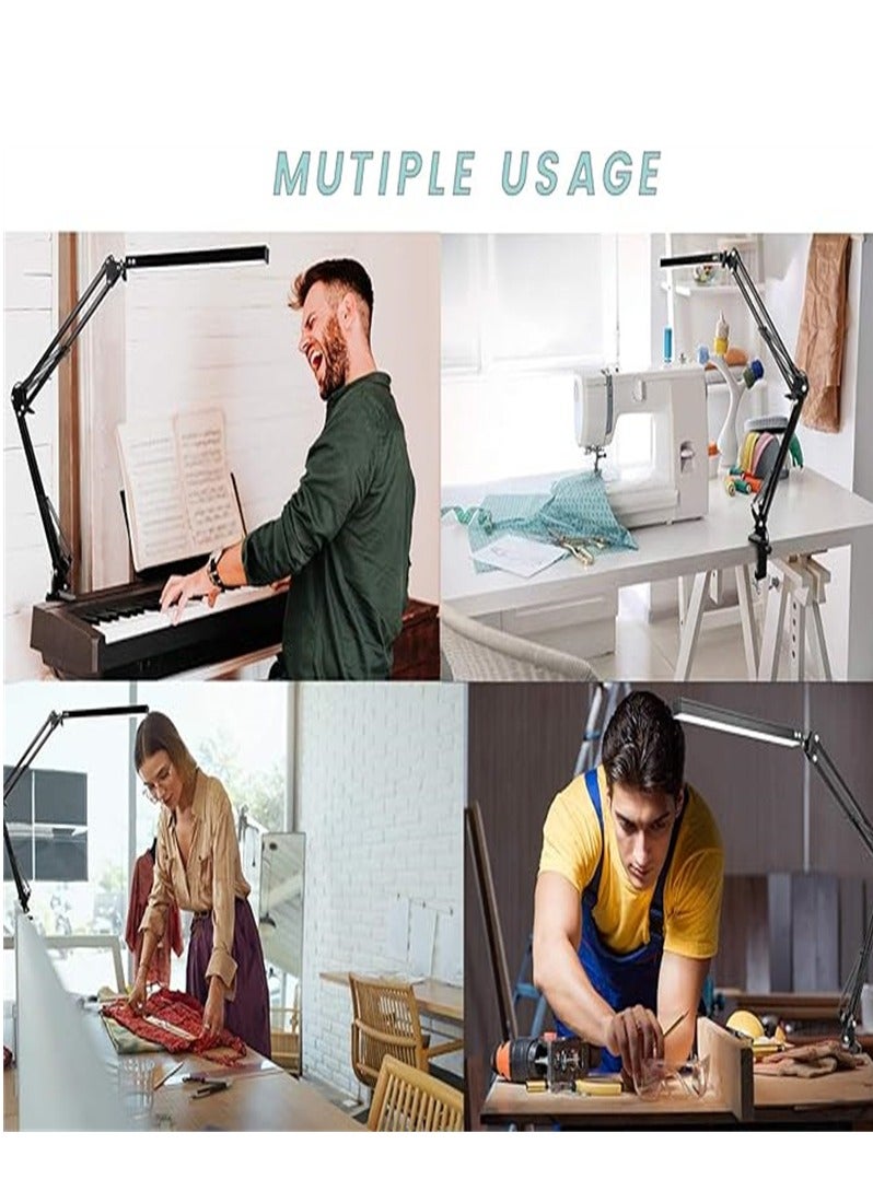 مصباح مانيكير للطاولة، مصباح أظافر للمكتب، مصباح طاولة أظافر احترافي، ذراع متأرجح، شريط LED مزود بأضواء USB - Image 5