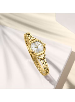 NAVIFORCE Elegant Women's Quartz Watch Classic Tonneau-Shaped Dial with Roman Numerals Stainless Steel Bracelet Sparkling Hour Markers Fashionable Timepiece for Everyday Wear and Special Occasions  - Image 4
