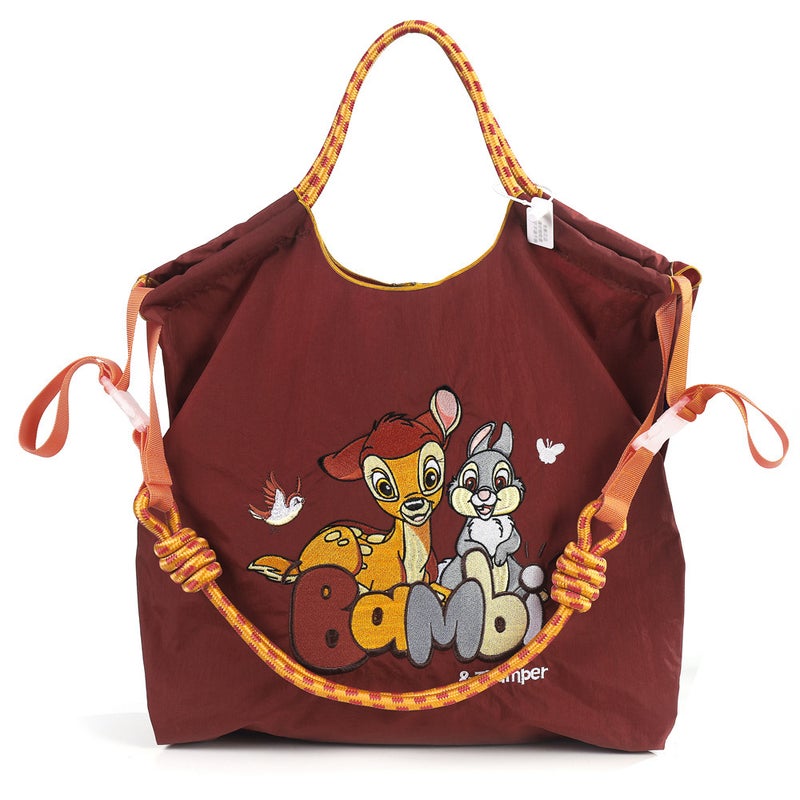 Bambi Fawn Internet Celebration Embroidered Shopping Bag Women'S Cartoon Fashion Environmental Protection Leisure All-Match Early Eight-Pass Shoulder Bag Trendy - Image 1